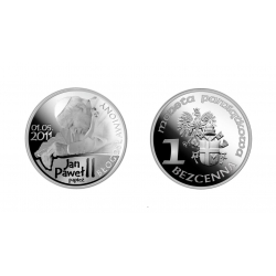 Moneta Pamiątkowa JP2 posrebrzana